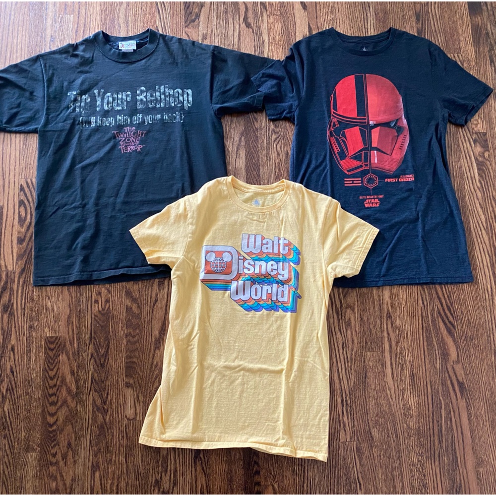 Disneyworld  T-shirts Lot of 3